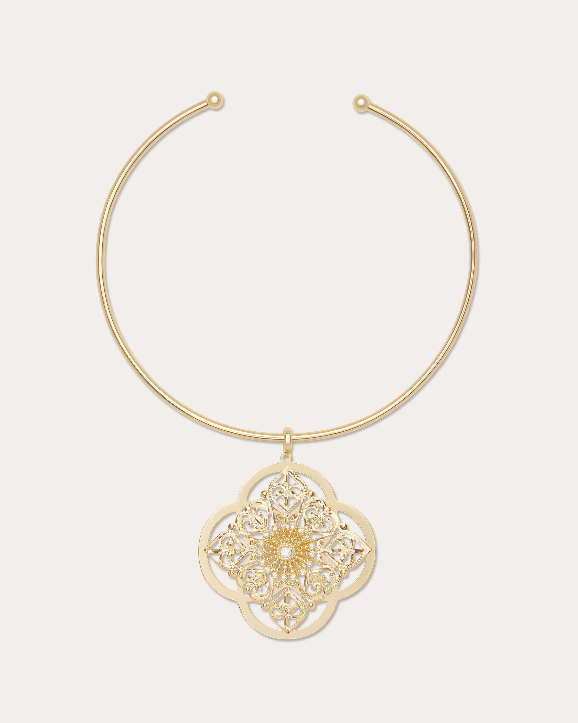 Laya Medallion Necklace in Gold | Ramy Brook