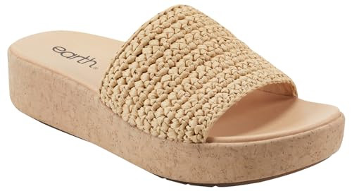 Earth Footwear Women's, SACHAN2 Slide Sandal, Beige 001, 8.5 M | Amazon (US)