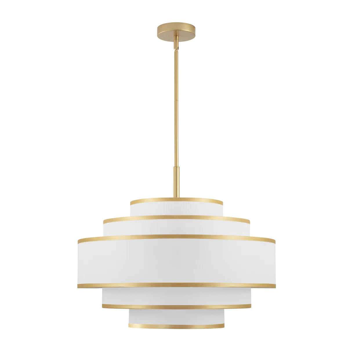 Aasim 24" 5-Light Dimmable Tiered Drum Chandelier | Wayfair North America