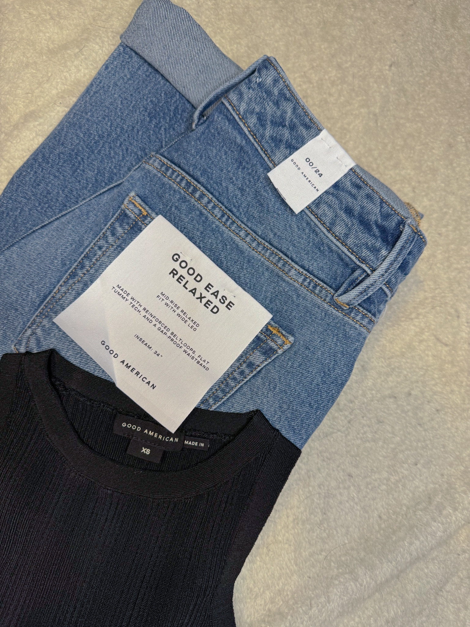 High neck ribbed tank top and baggy jeans. Definitely recommend sizing down in the jeans and if you’re tall, these are the perfect fit for you!
Thanks Good American 

#LTKVideo 

#LTKU #LTKStyleTip