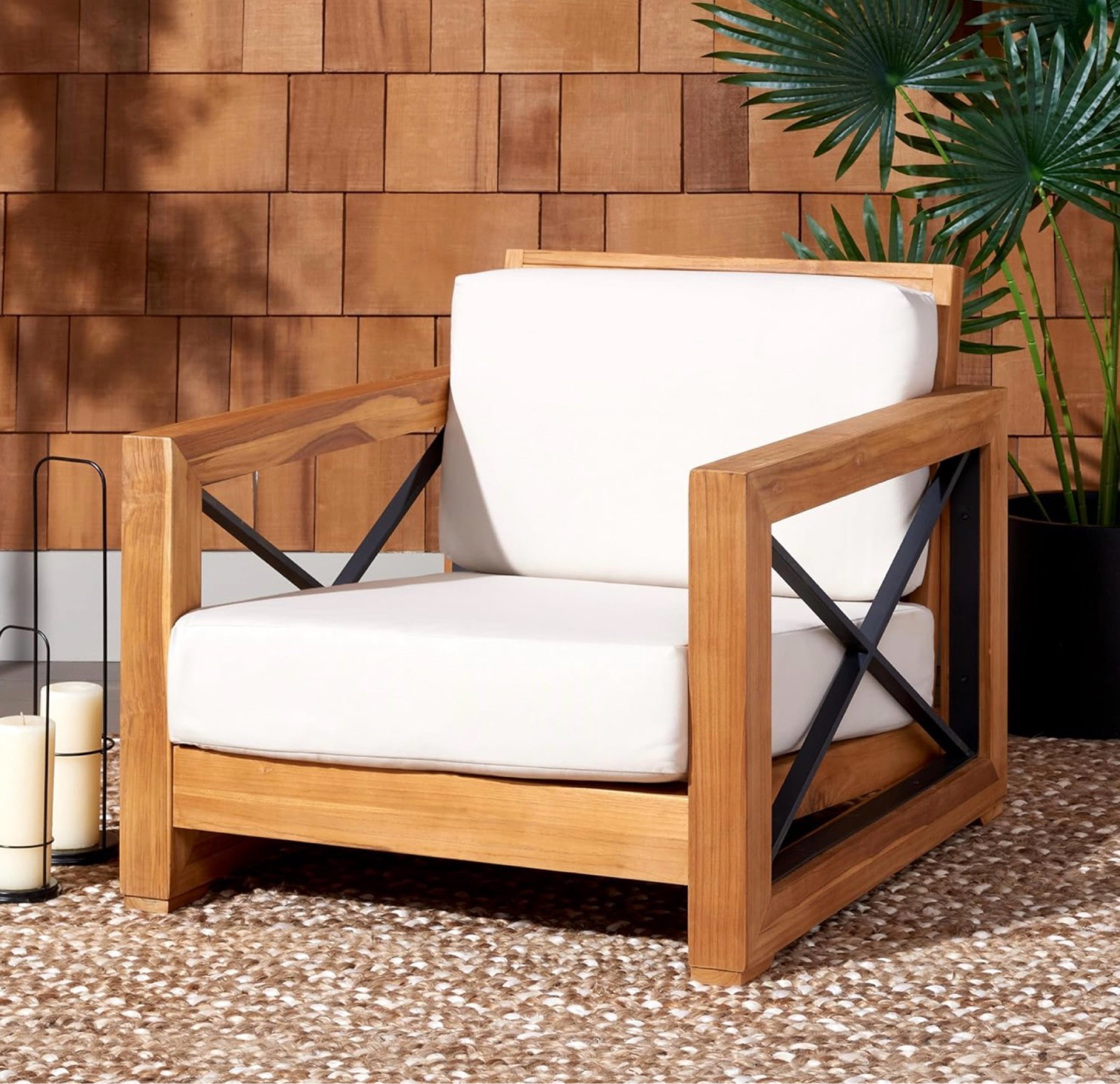 Premium Amazon furniture 

afavieh CPT1009A Couture Curacao Brazilian Teak Outdoor Patio Club Chair, Natural/White

#LTKHome #LTKSeasonal