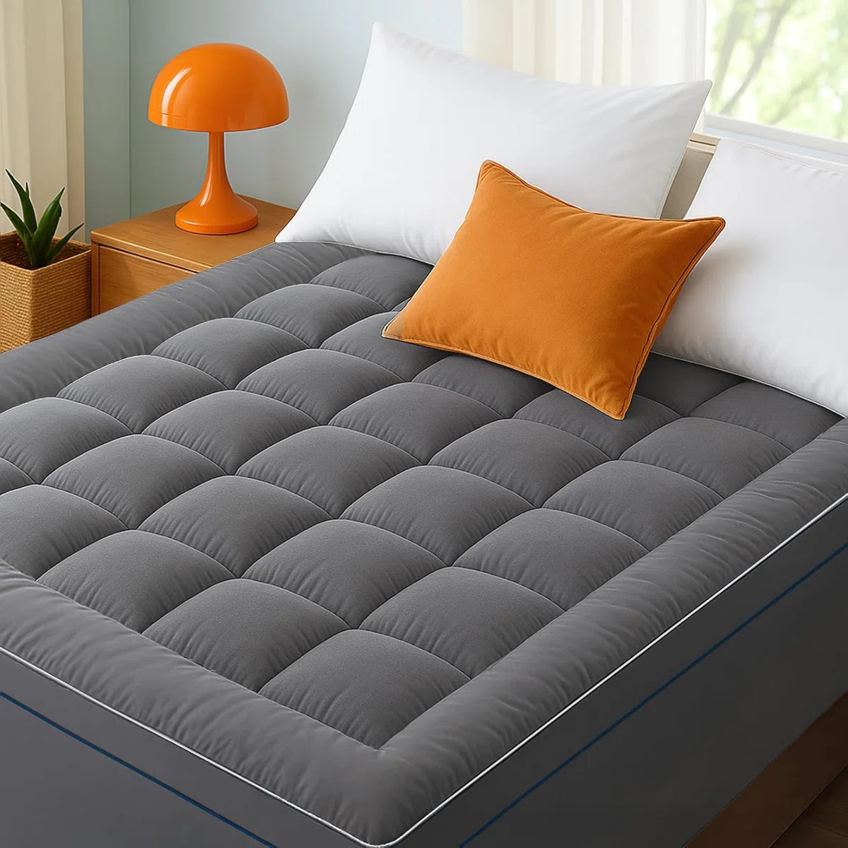 Bedsure Mattress Topper - Pillow Top Mattress Pad Cover With Deep Pocket Fits | Wayfair North America