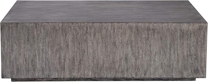 Uttermost Kareem Modern Coffee Table in Metallic Gray | Amazon (US)