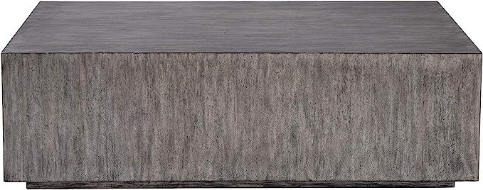 Uttermost Kareem Modern Coffee Table in Metallic Gray | Amazon (US)