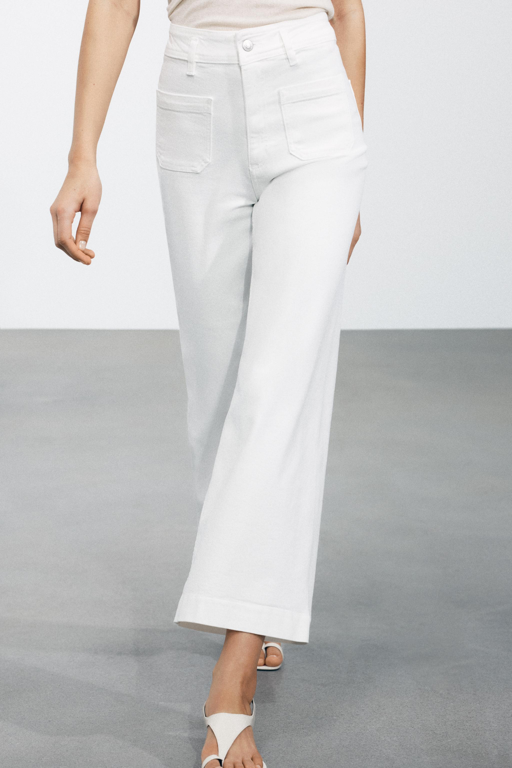 ZW COLLECTION HIGH WAIST WIDE LEG JEANS | Zara US