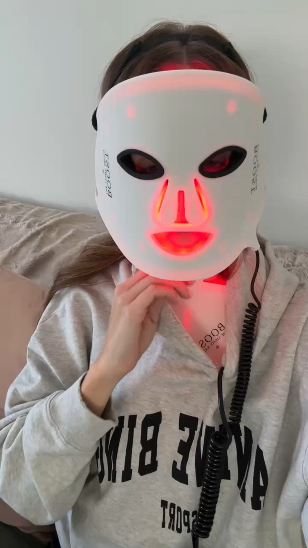 Worth every penny!! Favorite red light mask for face, neck, and chest!