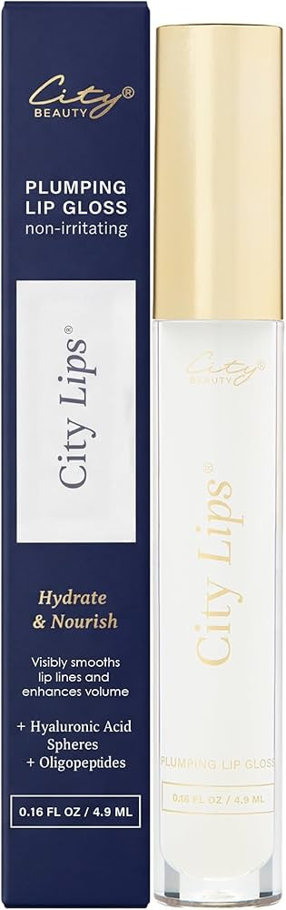 City Beauty City Lips Clear - Plumping Lip Gloss - Hydrate & Volumize - High Shine Lip Plumper - ... | Amazon (US)