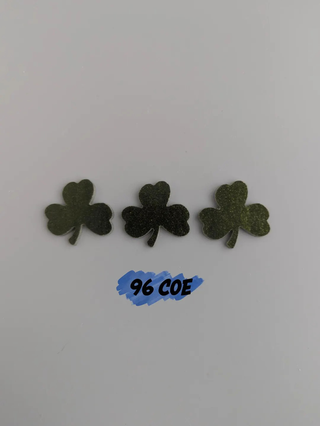 96 COE 1 1/4" Mini 3-pk Shamrock Glass Precut for Fused Stained Glass Mosaic Crafts Art Supplies ... | Etsy (US)