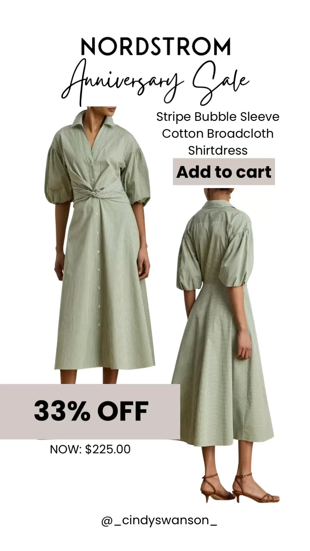 This striped cotton shirtdress is one of my favorite Nordstrom Anniversary Sale finds. The flattering twist waist, crisp cotton fabric, and timeless silhouette make it a beautiful piece for everything from brunch to special occasions, and at 33% off, it’s one to grab before it sells out.

💡 LTK MADE EASY
❤️ Heart = Support my posts!
🔖 Save = Get sale & restock alerts
📋 Lists = Keep favorites organized
📲 Share = Send lists and products to a friend. Hello, Christmas List!
💬 Comment = Ask me anything about what I’m wearing. :-)

#LTKSaleAlert #LTKootd