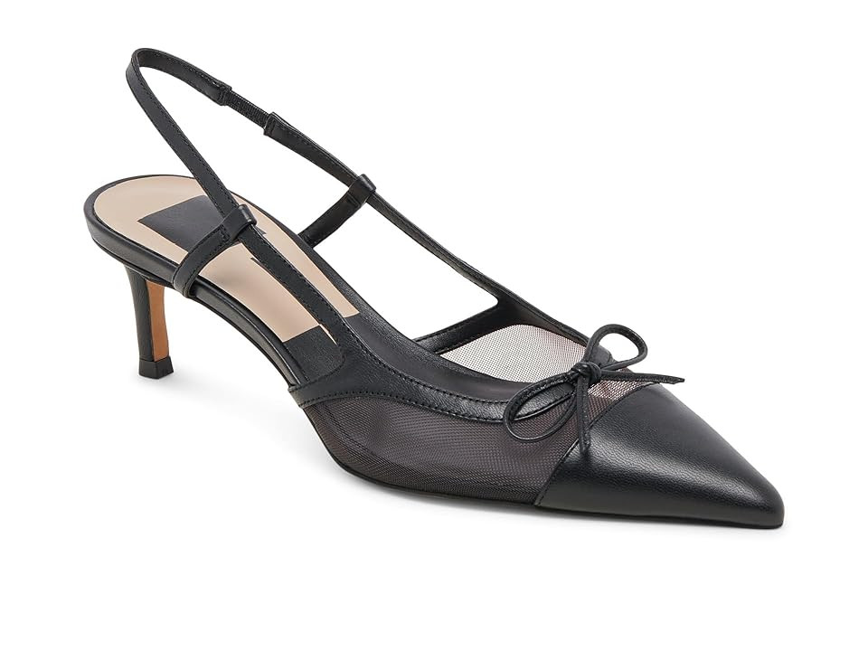 Dolce Vita Kandi High Women's Heels Onyx Mesh : 6.5 M, Leather/Rubber | Zappos