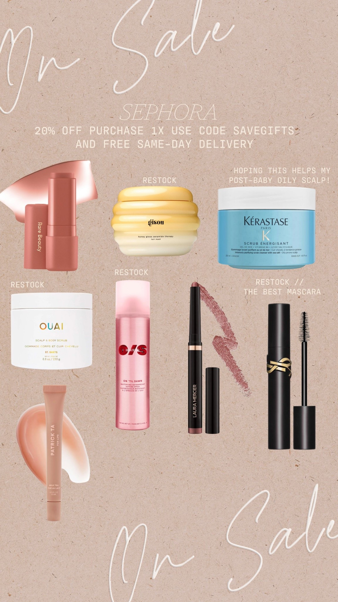 What I got from the Sephora sale ending today! 

#LTKBeauty #LTKSaleAlert #LTKHoliday