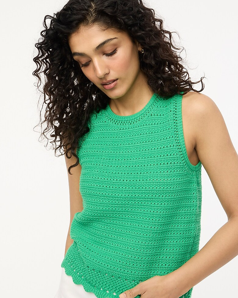 Crochet sweater-tank | J.Crew Factory