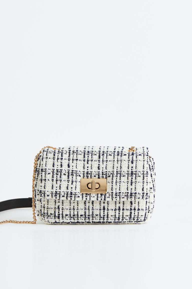 H & M - Textured Shoulder Bag - White | H&M (US + CA)
