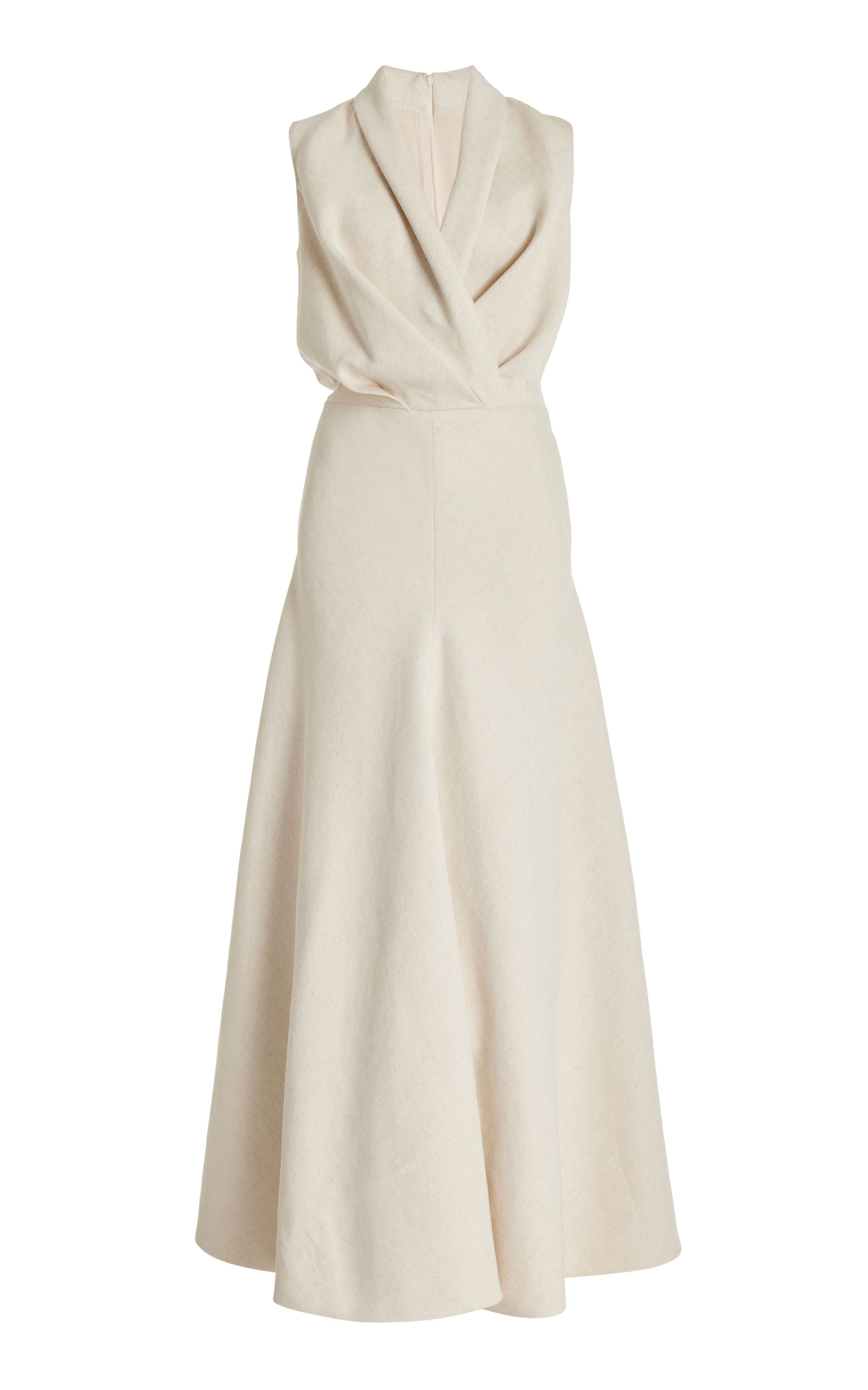 The Emelie Wrapped Silk Crepe Maxi Dress | Moda Operandi (Global)