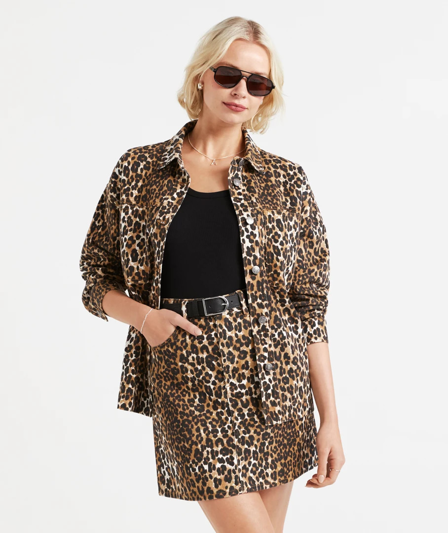 BEAU PRINTED DENIM JACKET | Sportsgirl