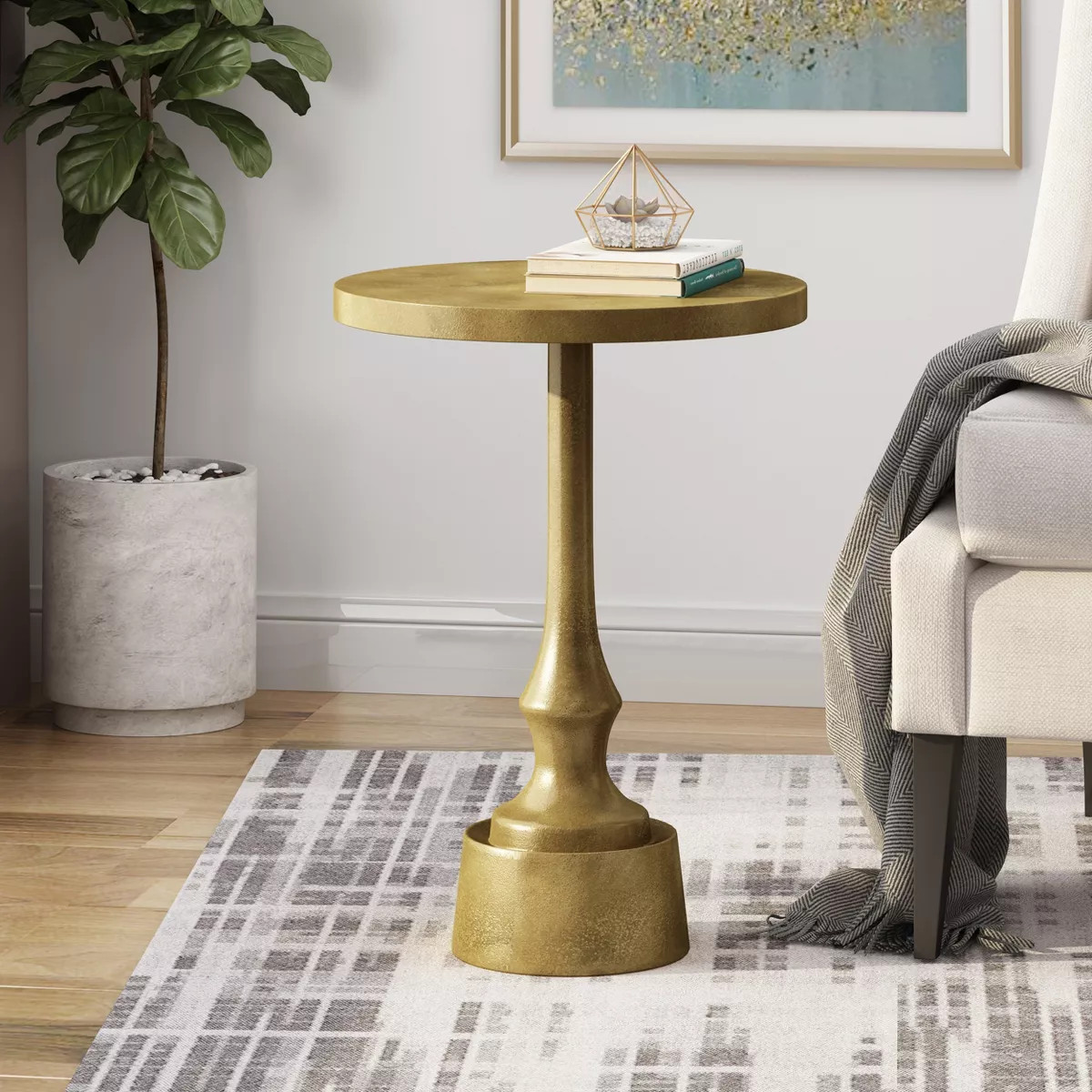 Christopher Knight Home Marcella Modern Handmade Aluminum Accent Table | Target