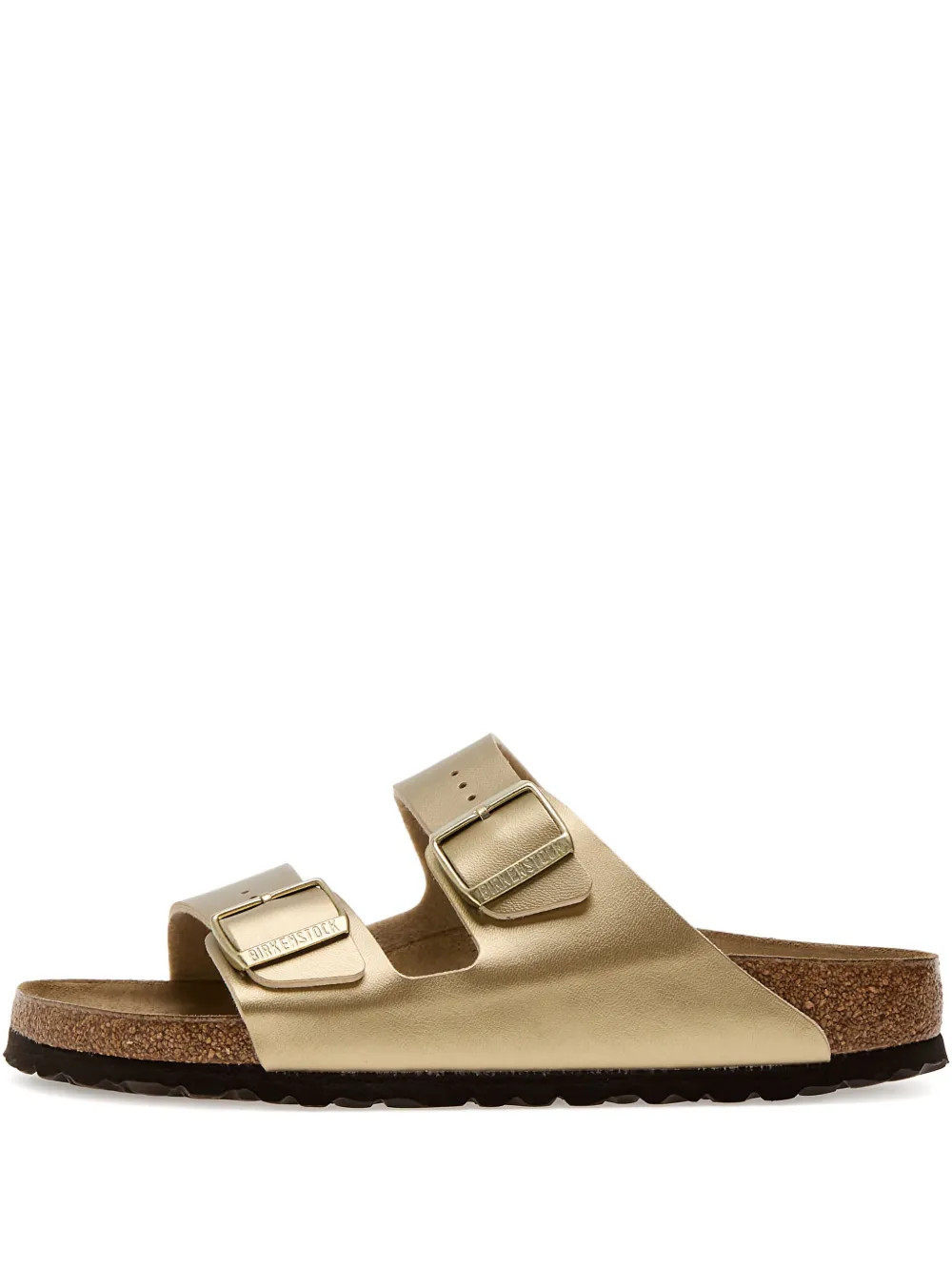 Birkenstock Arizona Birko-Flor sandals - Gold | Farfetch Global