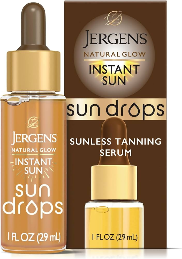 Jergens Natural Glow Instant Sun Drops, Sunless Tanning for Face and Body, Instant Sun Bronzing D... | Amazon (US)