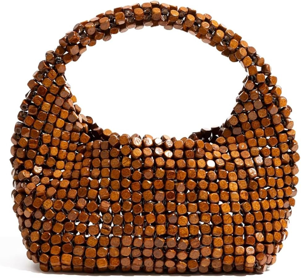 Bead Crossbody Bags Women Cross Body Crescent Shoulder Hobo Purses Summer Beach Travel Bag Tote E... | Amazon (US)