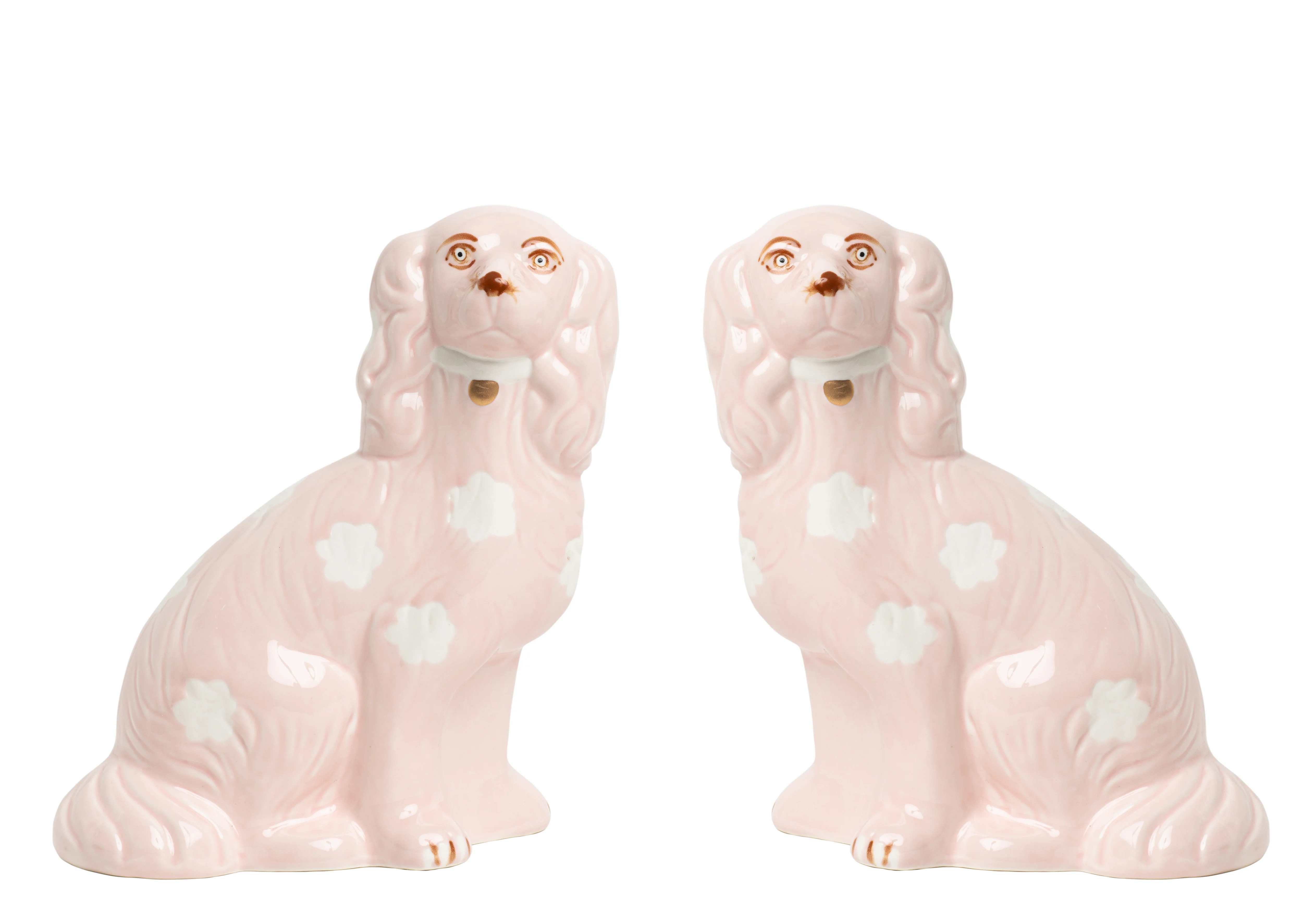 Pink Staffordshire Dogs | The Enchanted Home
