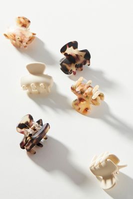 Speckled Mini Hair Clip Set | Anthropologie (US)