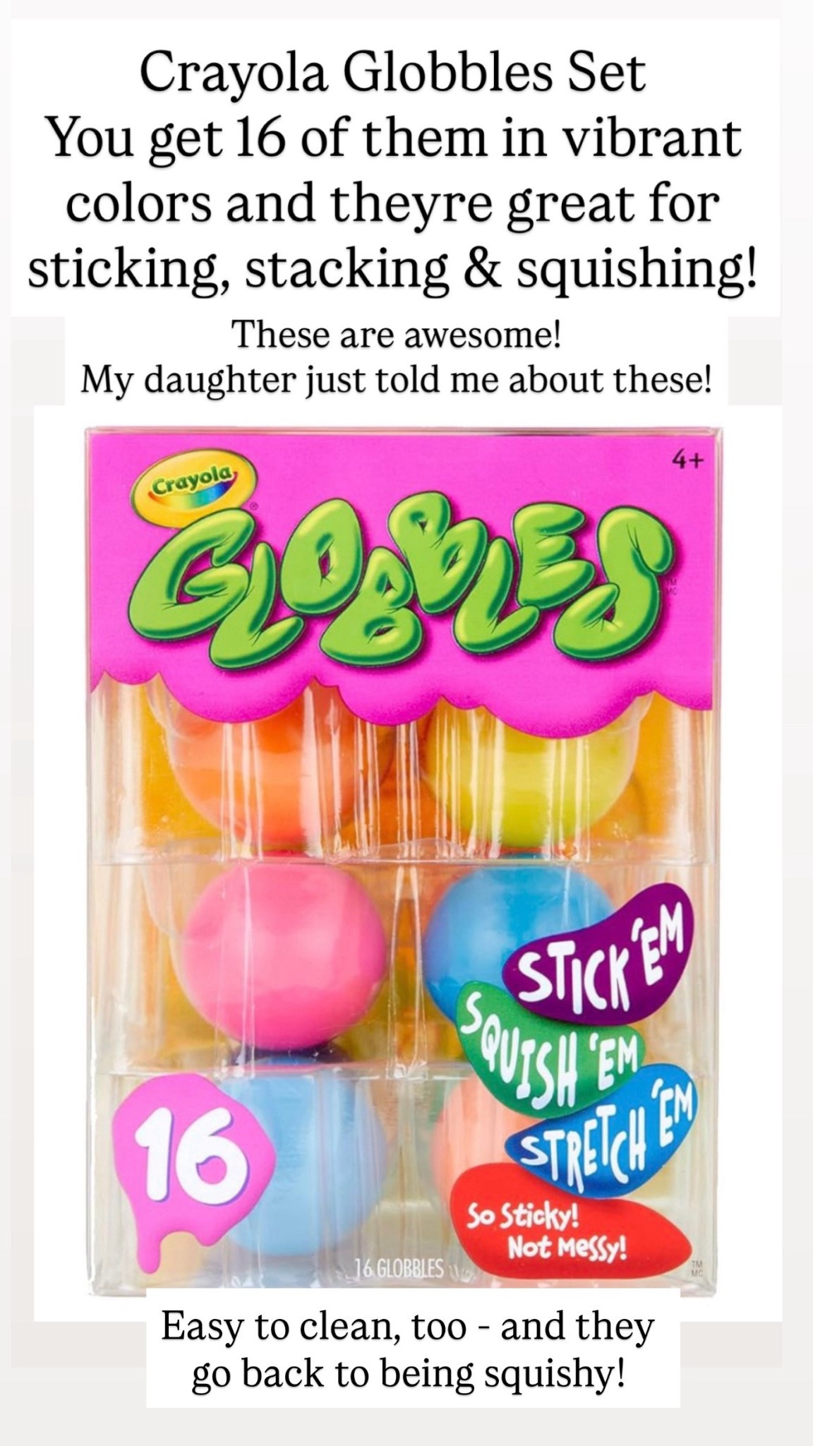 16 Count Globbles Set comes in vibrant colors and is great for sticking, stacking, squishing, and more.

#LTKKids