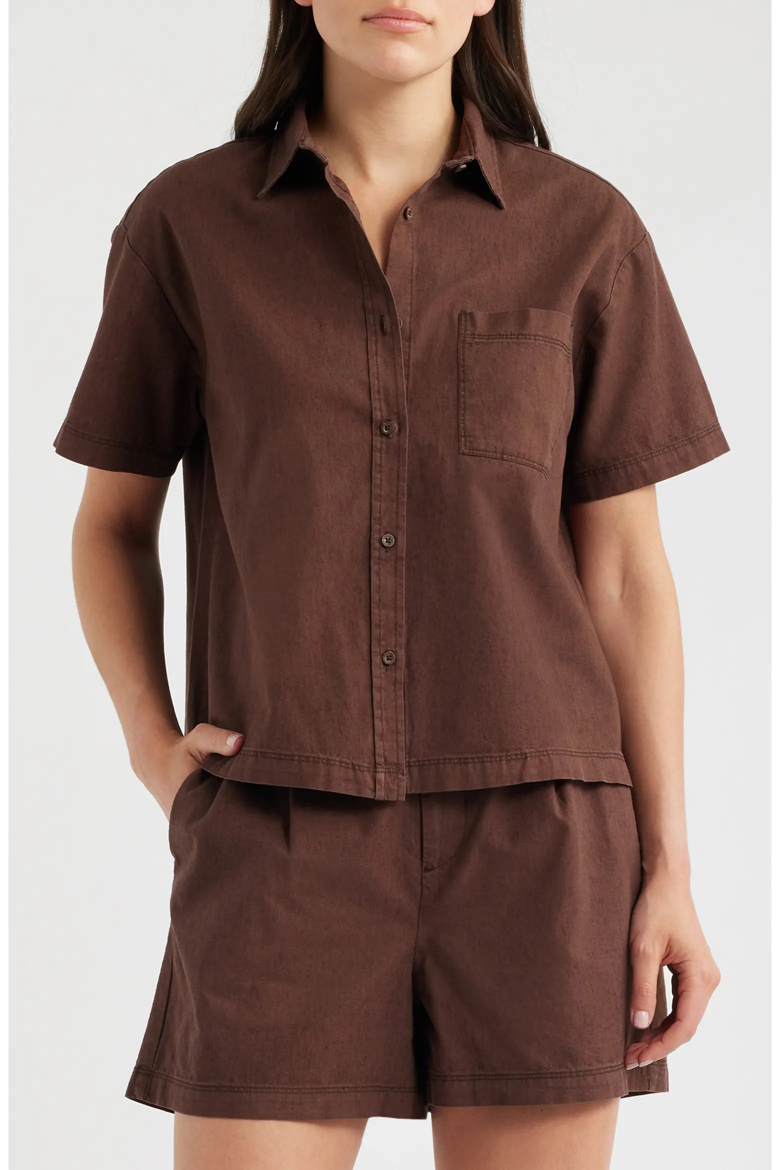 French Button-Up Shirt (Women) | Nordstrom | Nordstrom