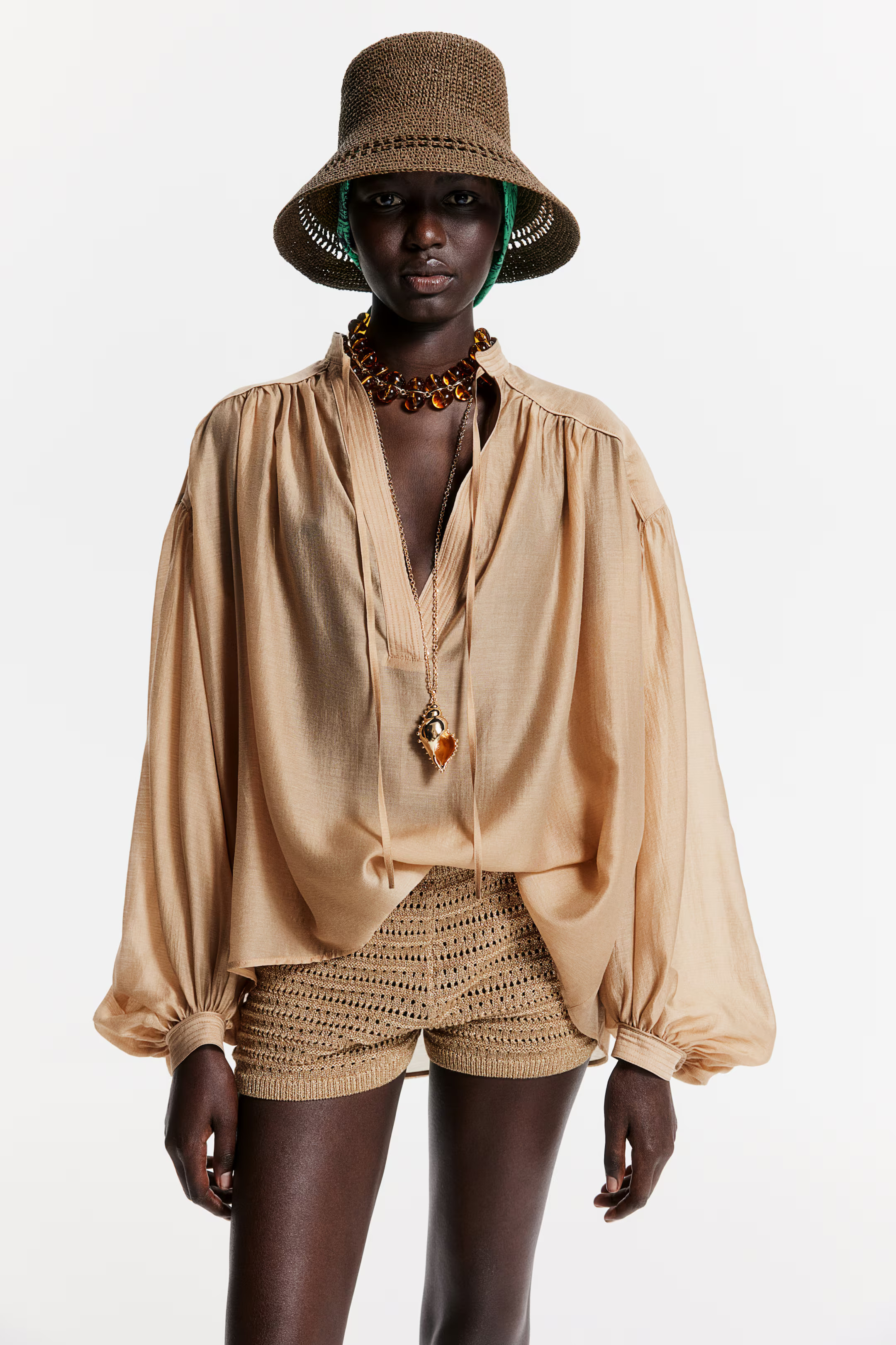 Blouse à manches ballon | H&M (FR, IT, ES, PT, BE)