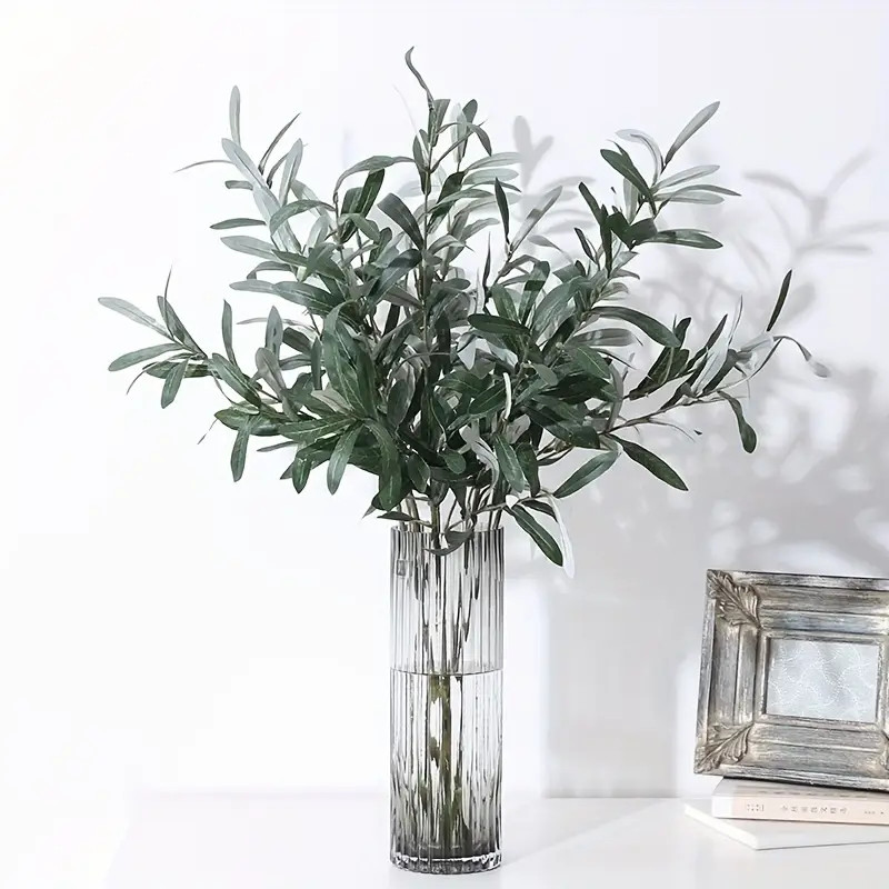 1 5pcs Artificial Olive Branch Faux Greenery Branches Stems Fake Olive Tree Branches Fake Olive B... | Temu Affiliate Program