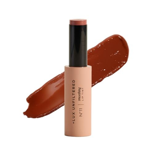+ Lux Unfiltered N°11 Smoothing Hydrating Lip Tint for Women - Tinted Lip Balm with Jojoba & Sunflower Oil - Lightweight, Moisturizing, Semi-Sheer Color - Vegan & Cruelty-Free - Cocoa (Brown) | Amazon (US)