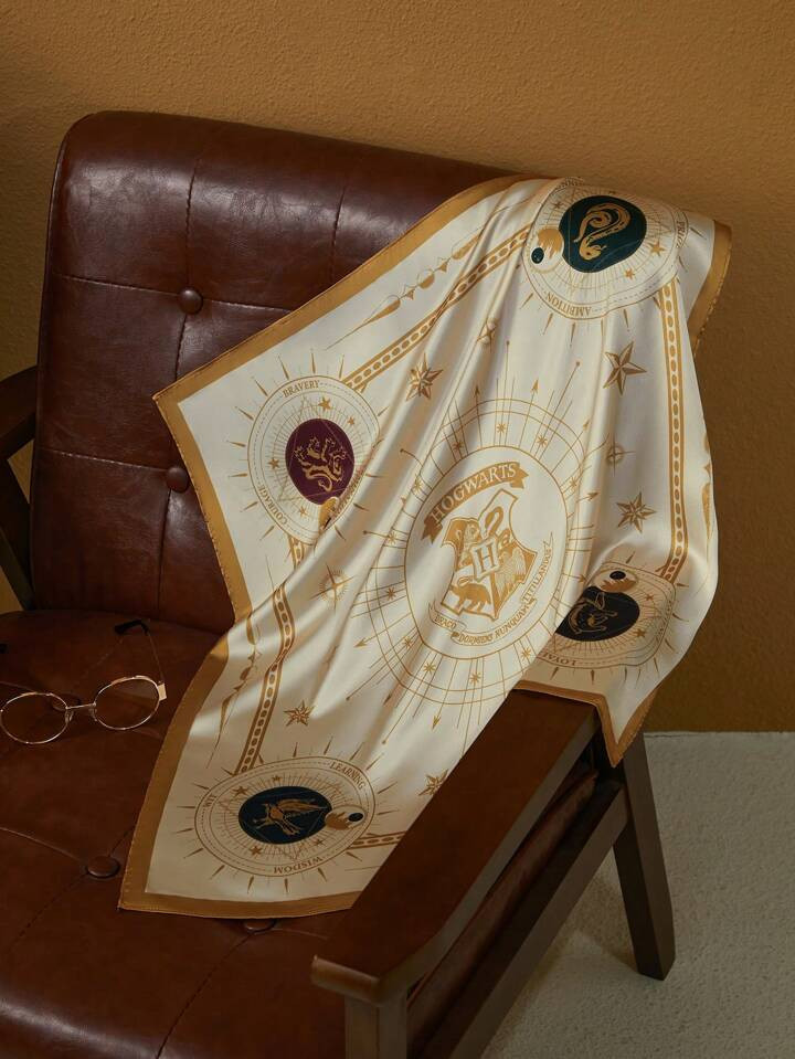 HARRY POTTER X SHEIN 70*70cm Soft Square Scarf | SHEIN USA | SHEIN