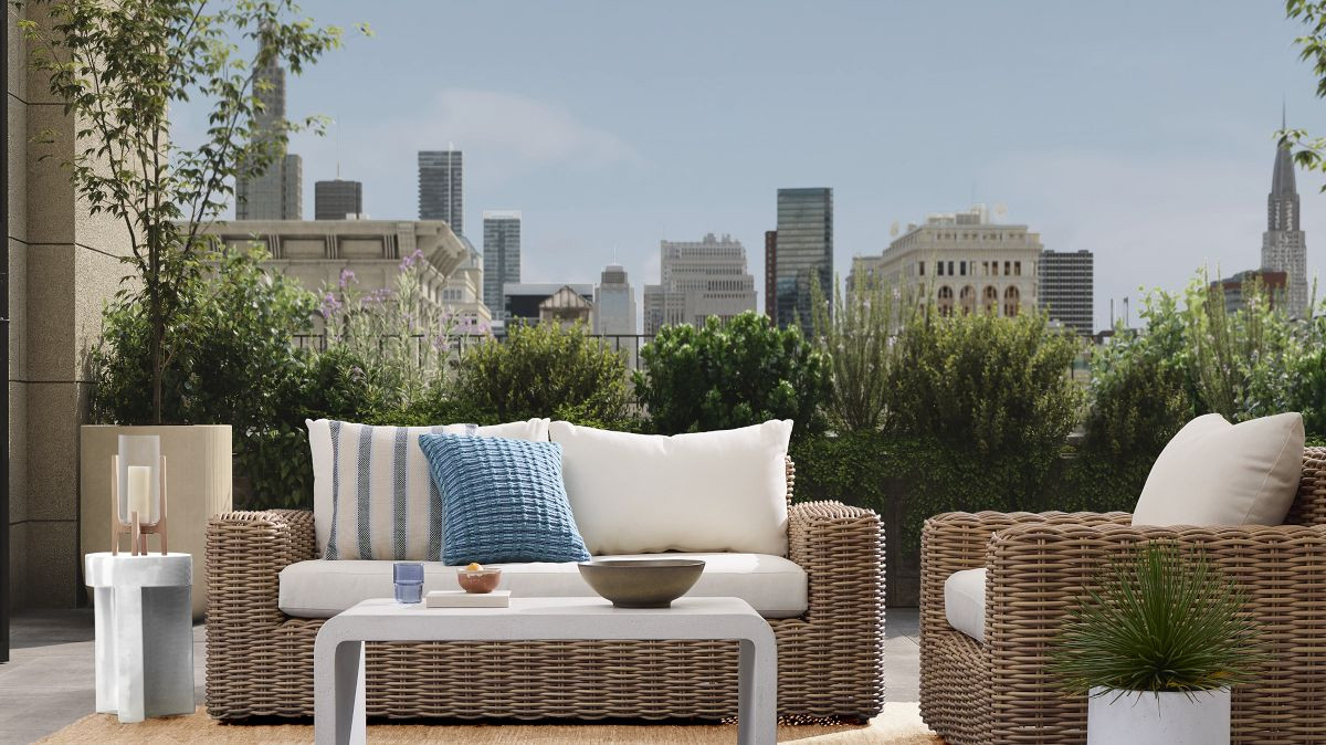 Syros Indoor/Outdoor Waterfall Coffee Table (44") | West Elm CA