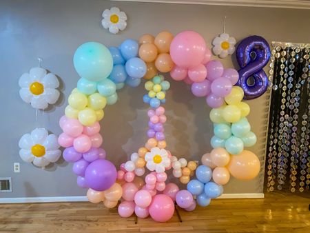 Easy fun ☮️ balloon garland ! Everything I used from Amazon . Took about an hour .

#LTKkids #LTKfamily #LTKunder100