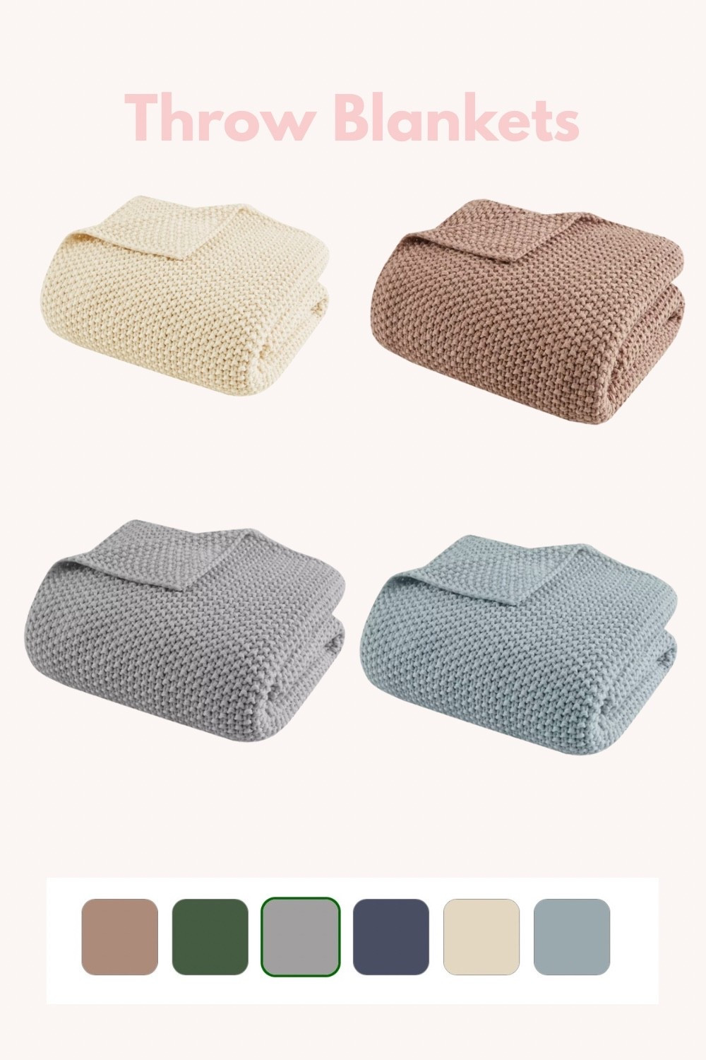Because one blanket is never enough 😉 These soft knit throws are the perfect mix of comfort + style. I love how the neutral tones blend with any decor- cozy vibes guaranteed. #LTKhome #homedecor #target

Tagging UK Wayfair alternative 
