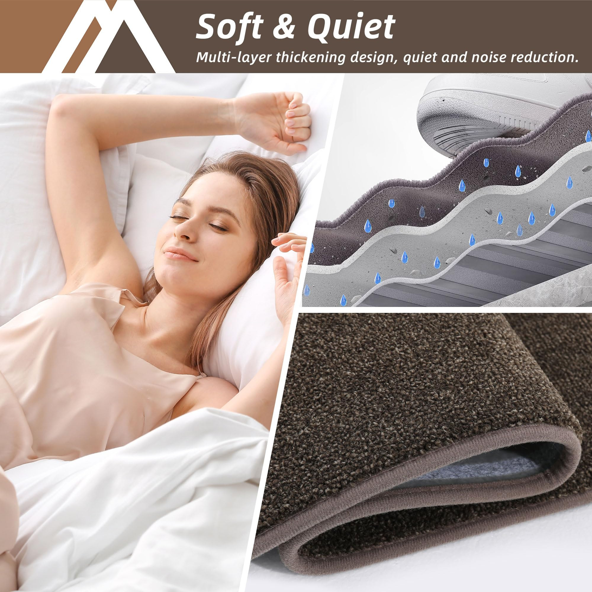 COSY HOMEER Stair Treads Non-Slip Carpet Stair Treads for Wooden Steps, Indoor Stair-Runner Rugs ... | Amazon (US)