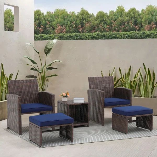 Rand 2 - Person Outdoor Seating Group with Cushions | Wayfair North America