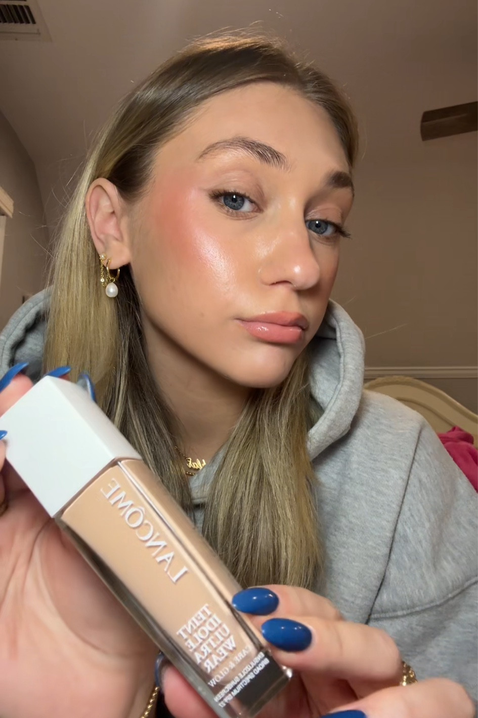 LANCOME ALL OVER GLOW & WEAR FOUNDATION 

wearing shade 220C 

linked it at sephora & ulta for ug 

#LTKMostLoved #LTKbeauty
