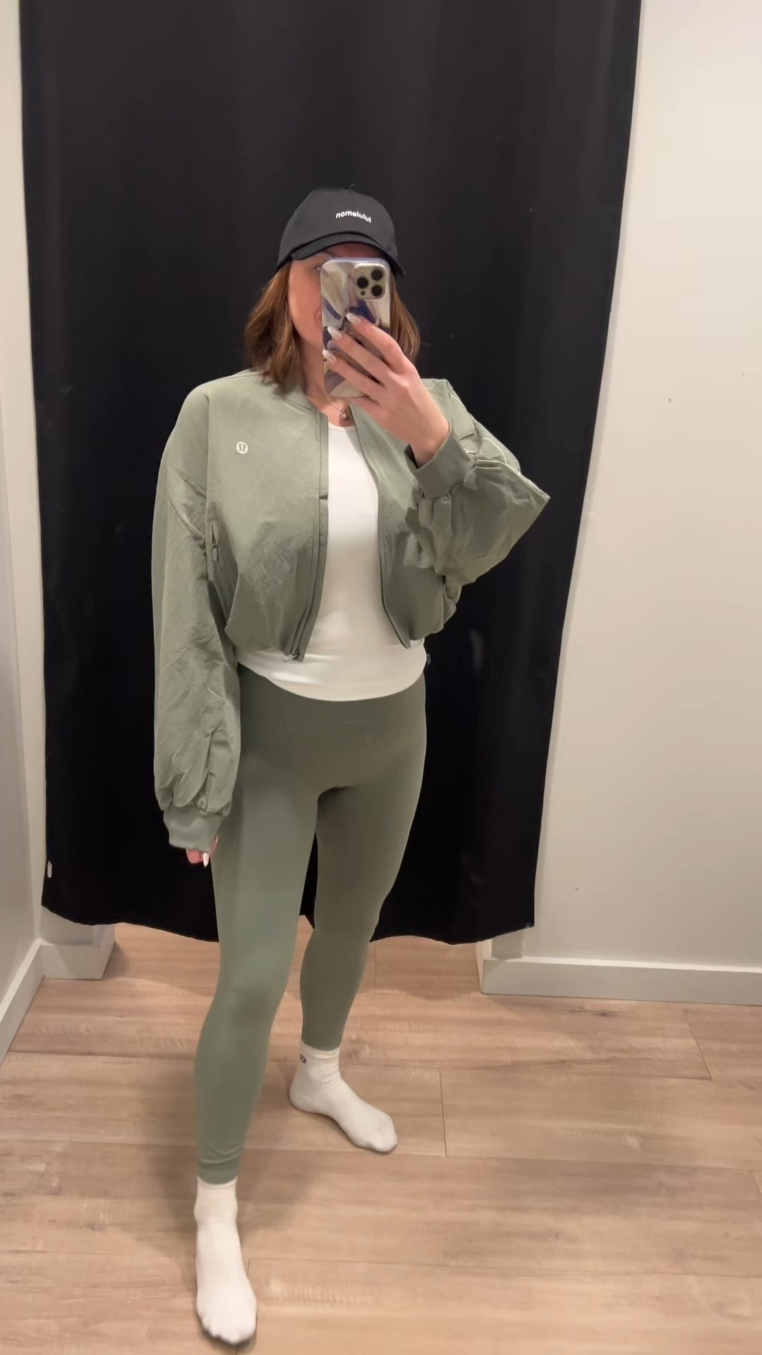 Lululemon new wunder trains with no front seam (sz 8) and the crinkle nylon track jacket (wearing a medium). #lululemon #activewear

#LTKMidsize #LTKActive #LTKfitnessgoals