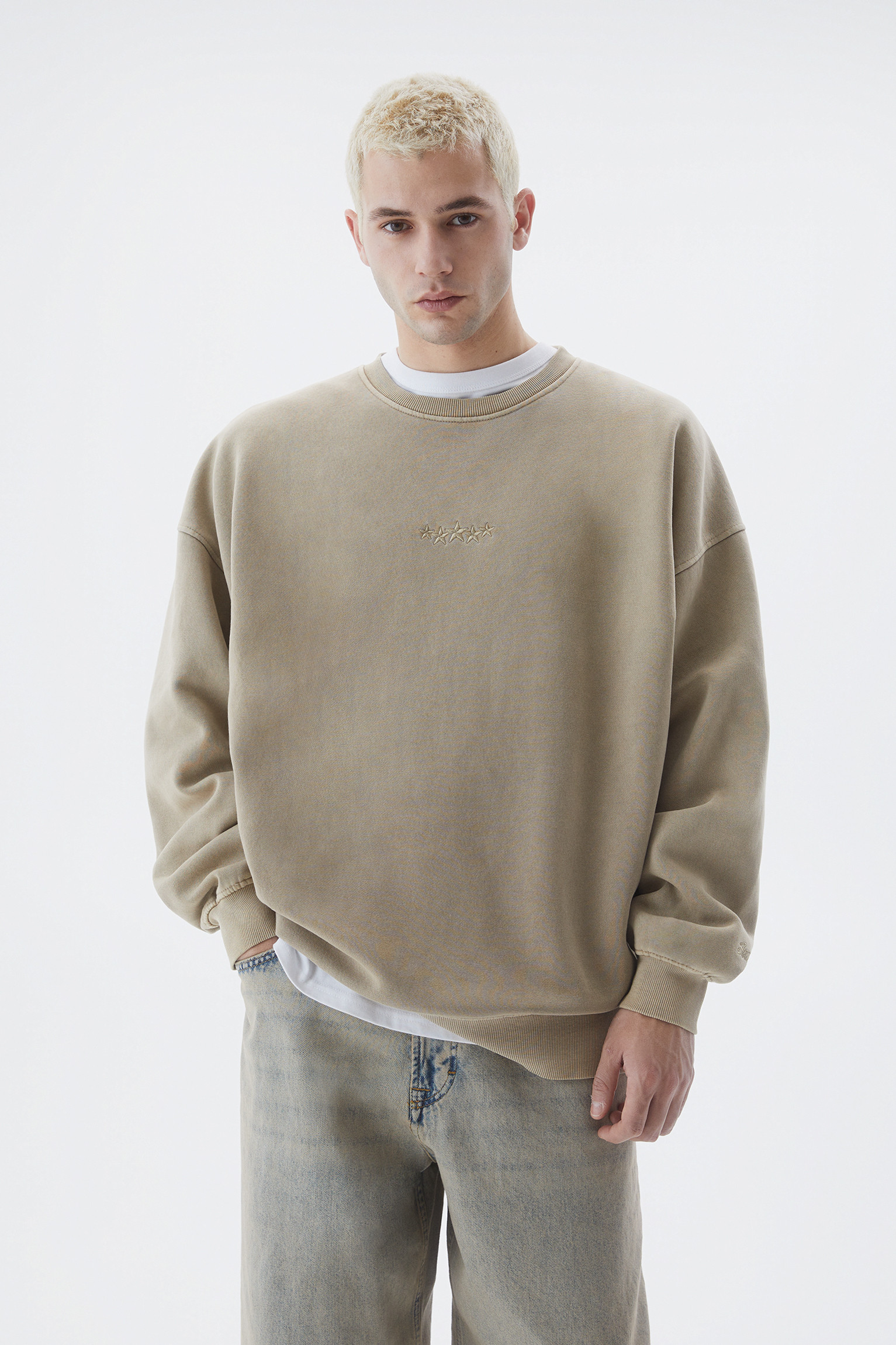STWD sterren sweater vierkante pasvorm | PULL and BEAR NL