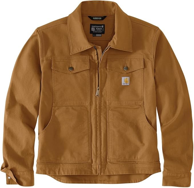 Carhartt Men's Rugged Flex Relaxed Fit Duck Jacket | Amazon (US)
