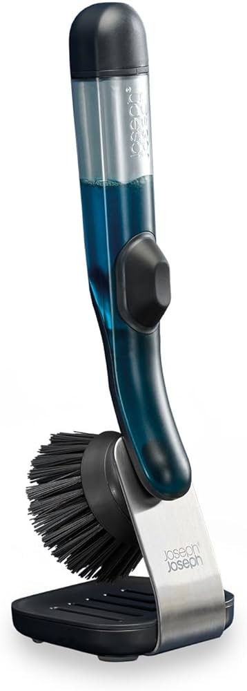 Joseph Joseph SinkTech Refillable Soap-Dispensing Dish Brush with Stainless Steel Storage Stand D... | Amazon (US)