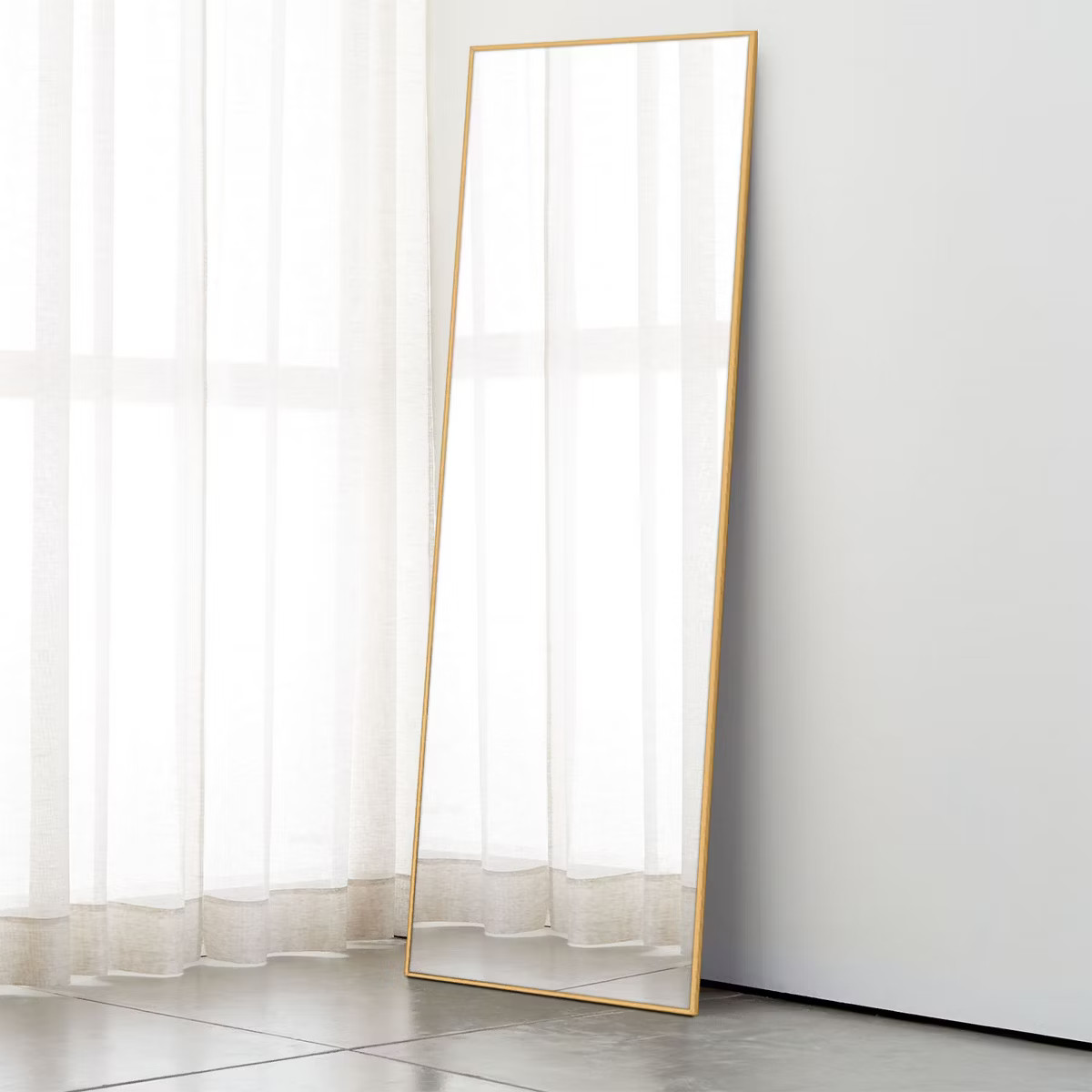 Kohana 64" x 21" Aluminum Alloy Framed Full Length Mirror Wall Mounted Leaning against the Wall f... | Target