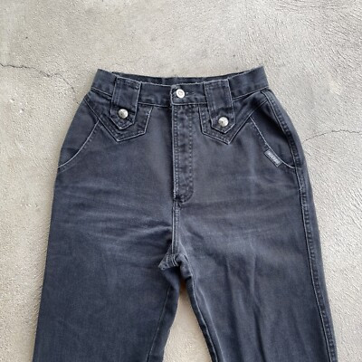 Vintage Rockies Jeans Womens 7 Black Straight Fit High Waisted Mom Western 25x32  | eBay | eBay US
