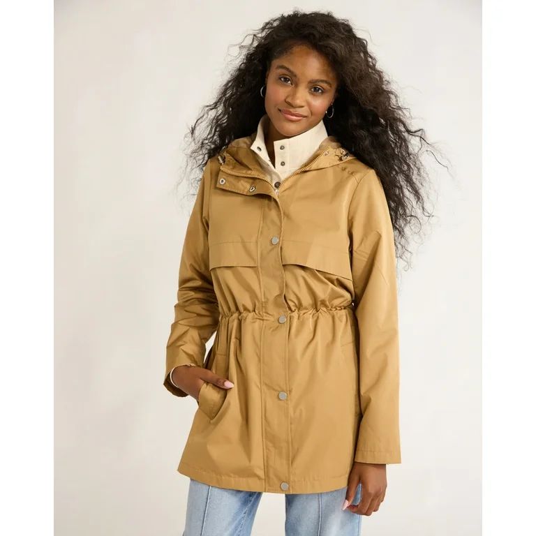 Time and Tru Women's and Women's Plus Lightweight Anorak Jacket with Hood, Sizes XS-3X | Walmart (US)