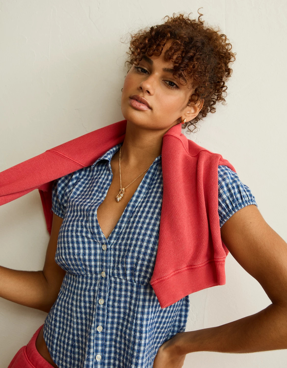 AE Short-Sleeve Button-Up Shirt | American Eagle Outfitters (US & CA)