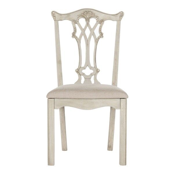 Safavieh Whitfield Mahogany Chippendale Taupe Side Chair - 19.8"x19.8"x40.3" | Bed Bath & Beyond