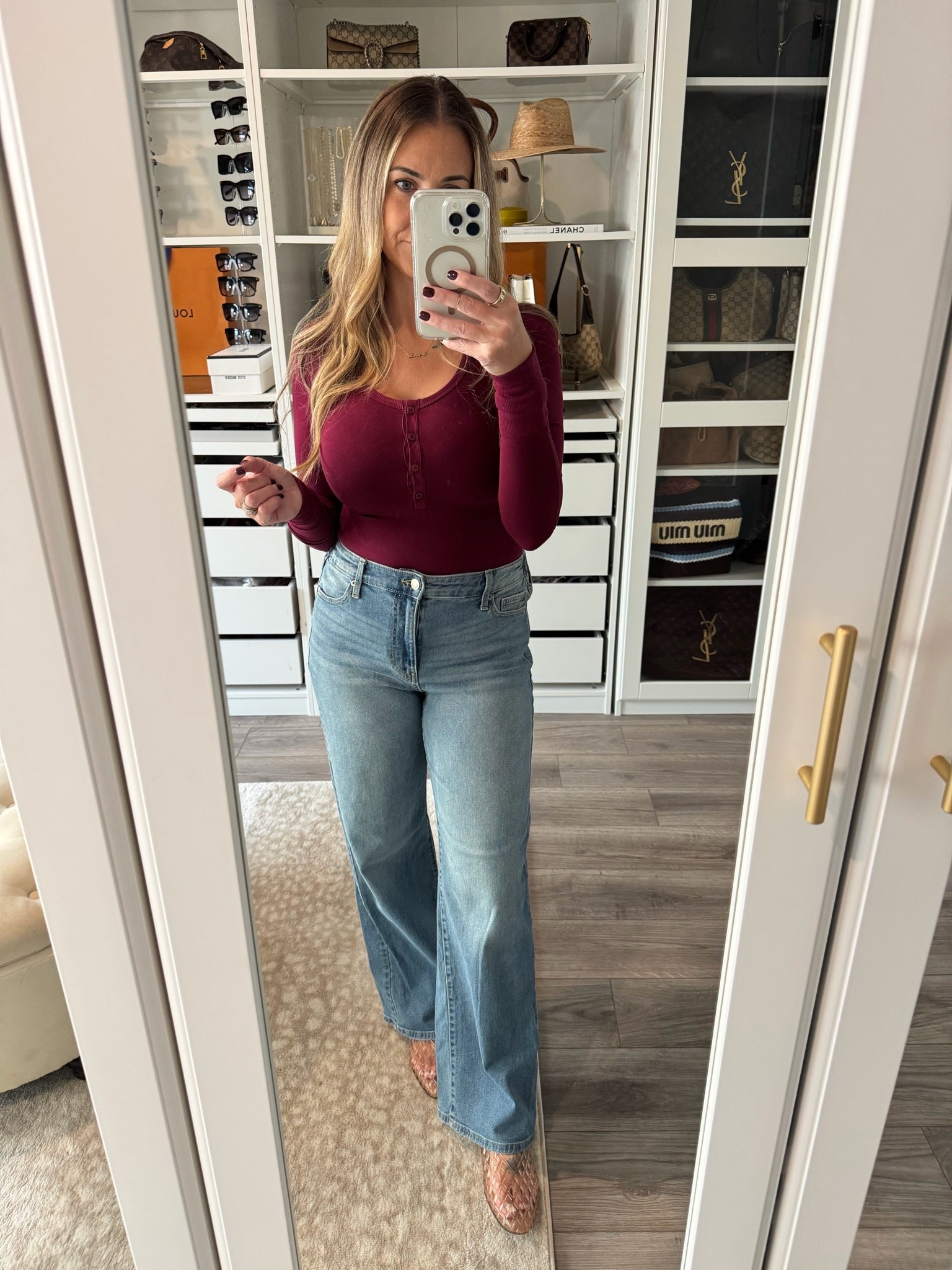 These bodysuits are TOO die for! So good.  Wearing size small top and size small long denim.

#LTKootd #LTKgrwm #LTKmomlife