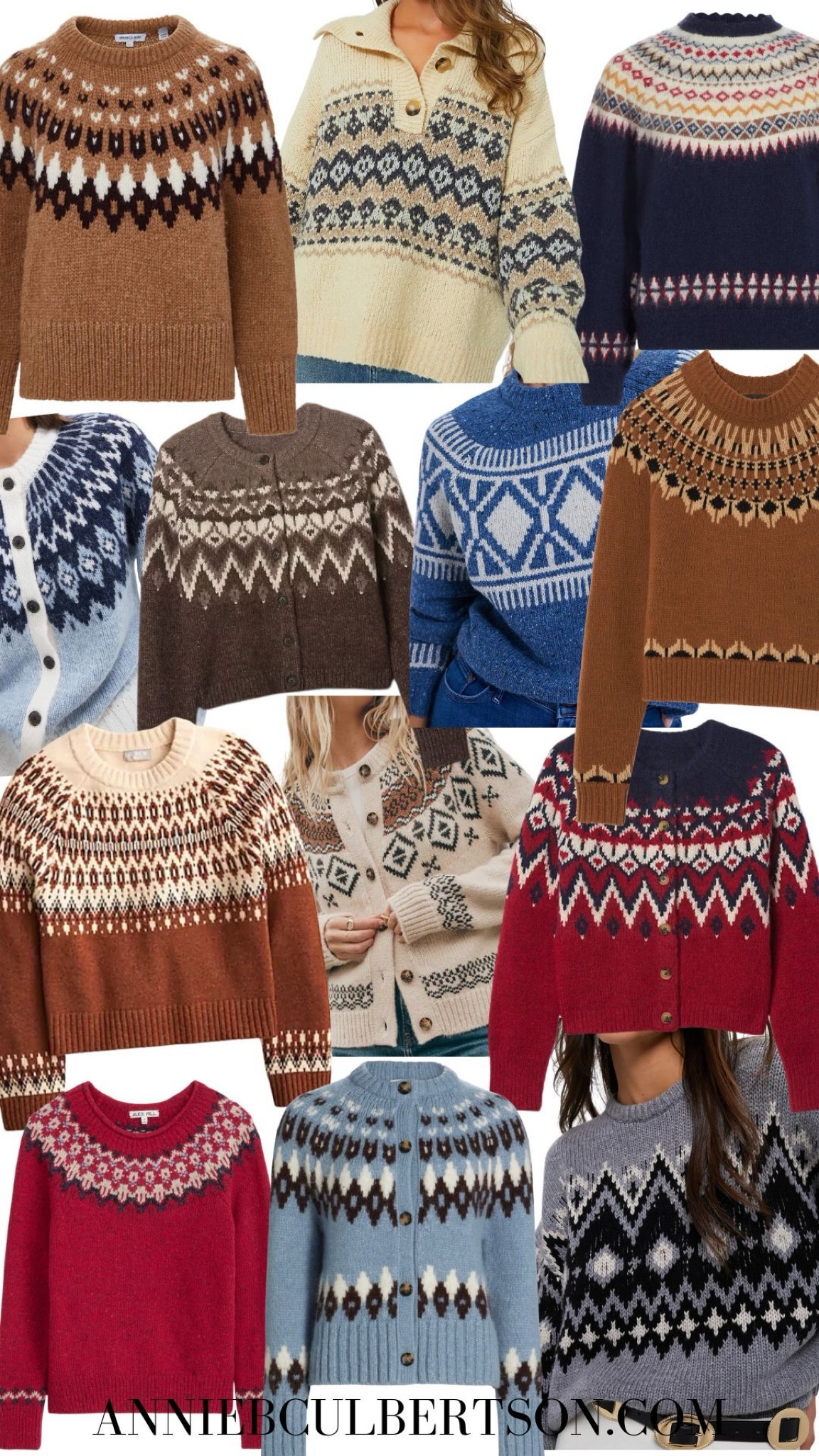 Fair isle sweaters 

#LTKStyleTip #LTKHoliday #LTKFindsUnder100