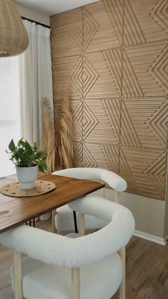 One of the easiest room makeovers I have ever done, using these peel and stick wall tiles! 

#LTKHome #LTKWatchNow #LTKSaleAlert