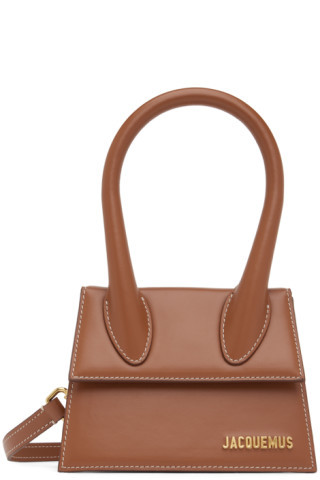 Jacquemus - Brown Le Papier 'Le Chiquito Moyen' Bag | SSENSE